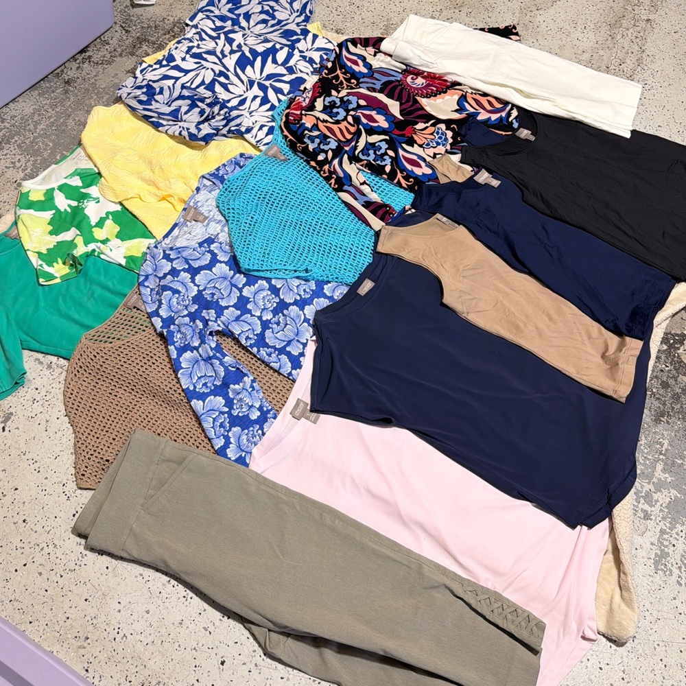 Lot of Chico’s size 1 blouses and capris